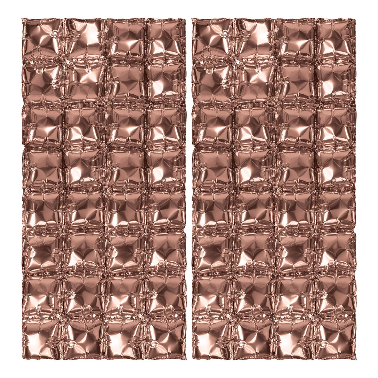 Rose Gold Foil Party Balloon Backdrops - Bulk 12 Pack