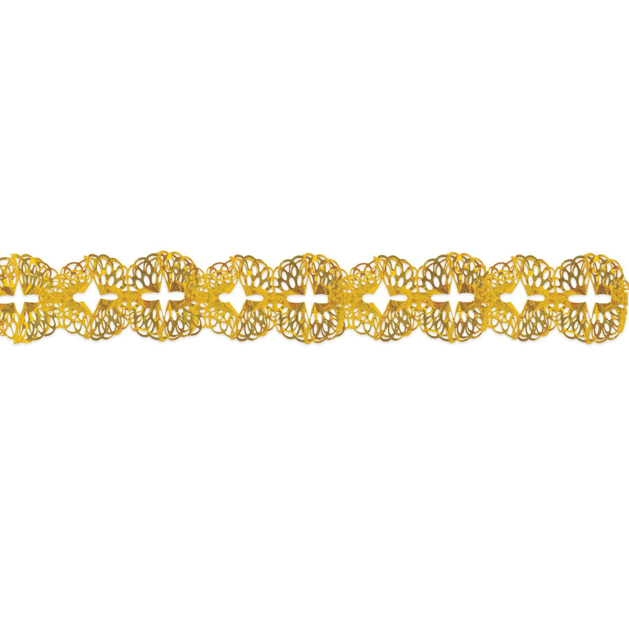 Bulk Metallic Garland - Gold (Case of 12) by Beistle