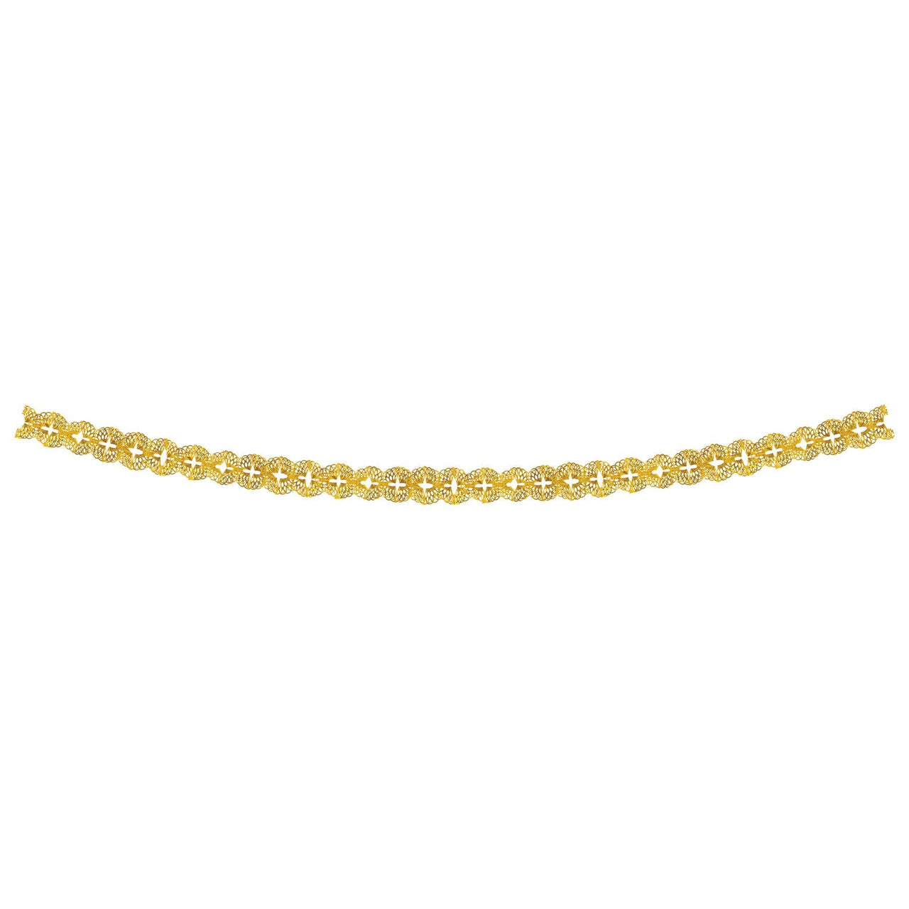 Metallic Party Garland - Gold - Bulk 12 Pack