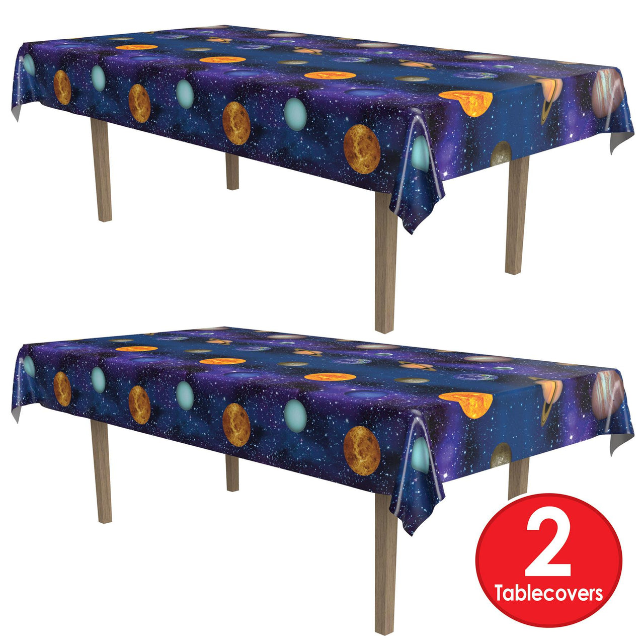 Bulk Solar System Tablecover (Case of 12) by Beistle