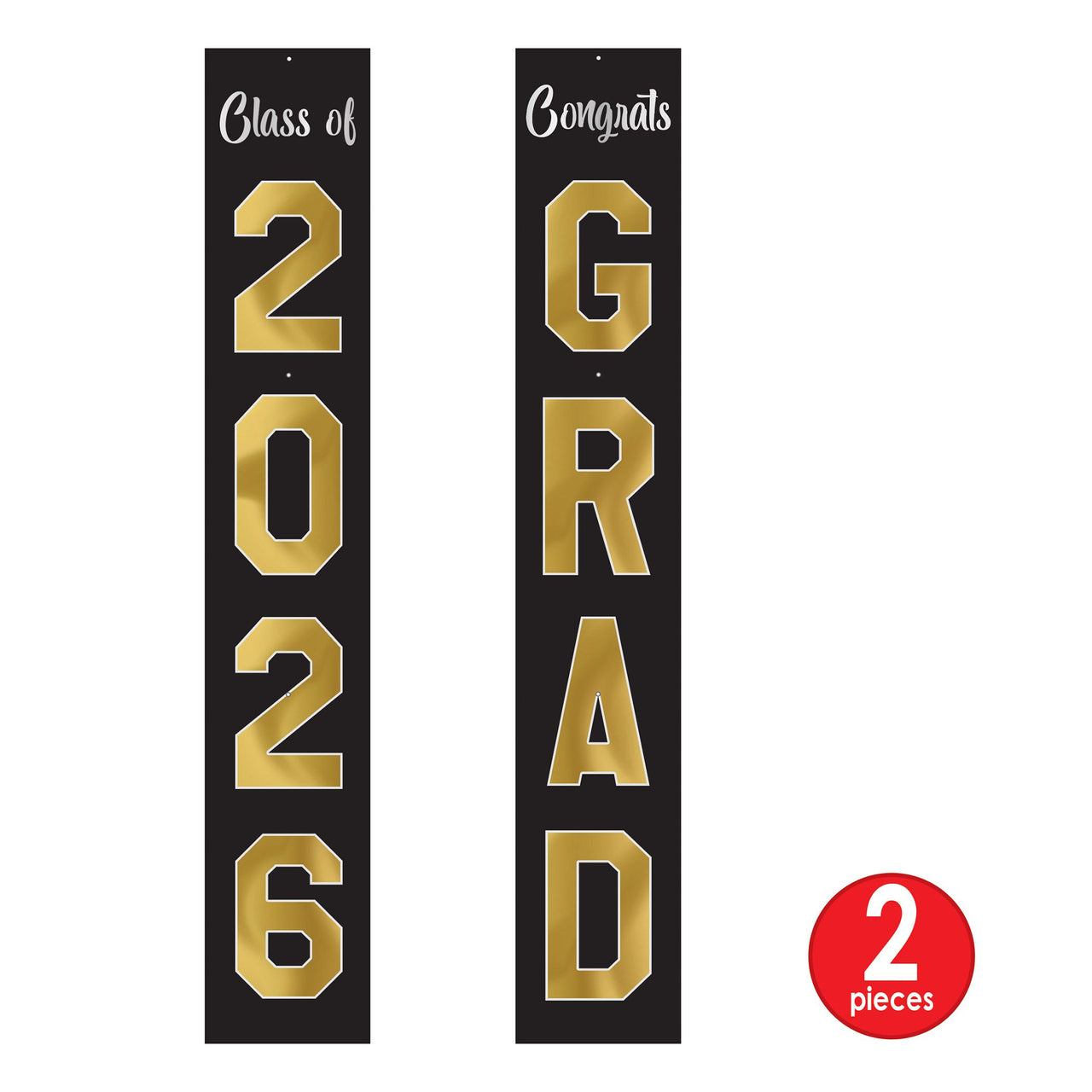24 Pack Bulk Graduation Jointed Foil Pull-Down Cutouts