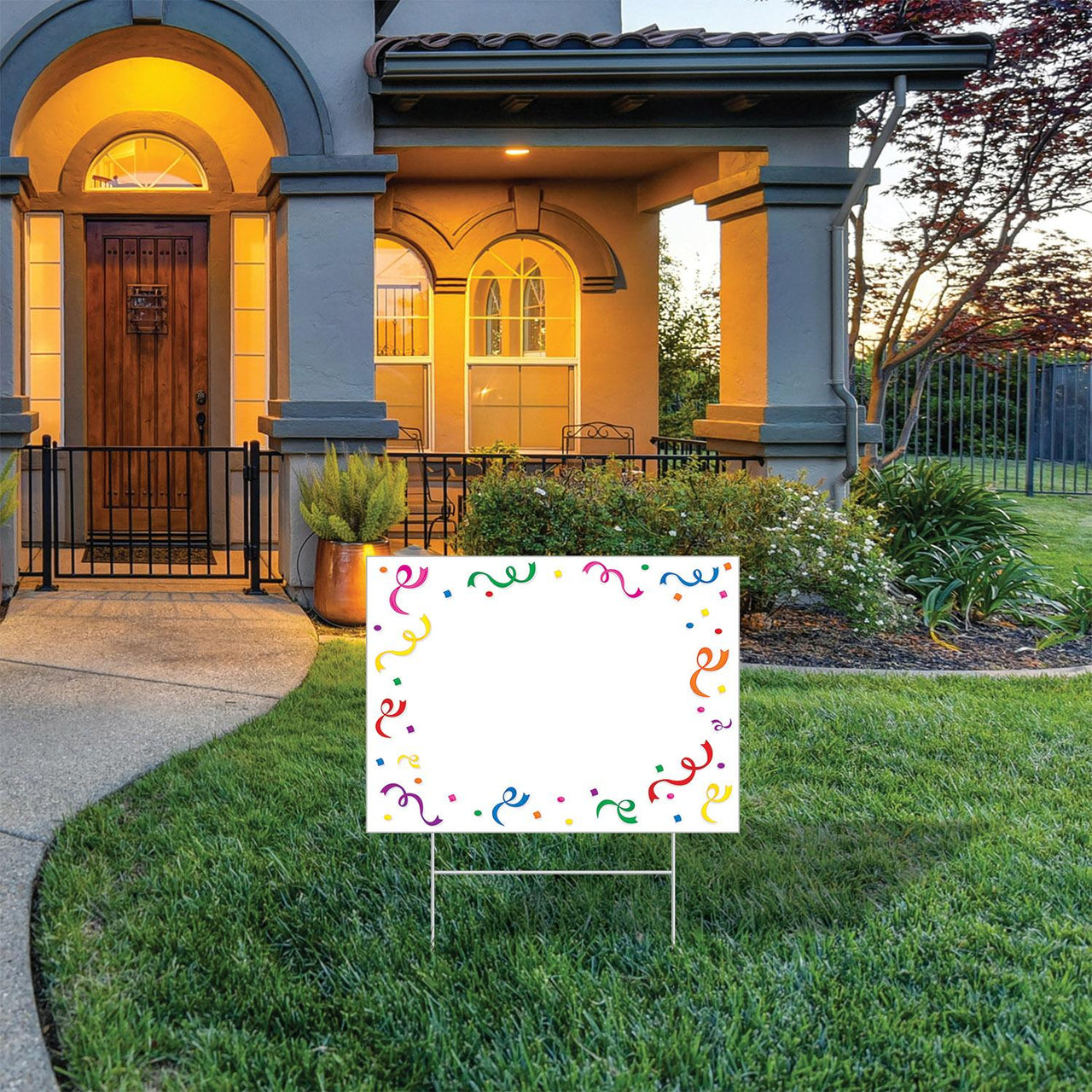 Bulk Plastic Blank Yard Sign (Case of 6) by Beistle