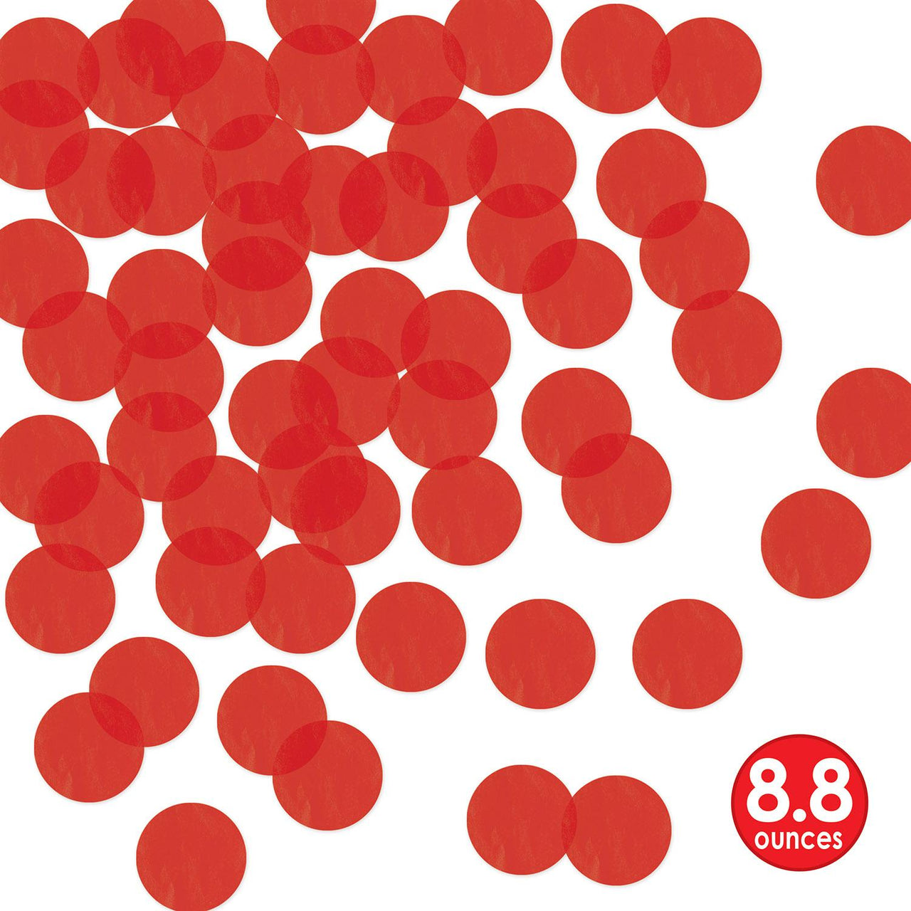 Bulk Bulk Tissue Confetti - Red (12 Packages) by Beistle