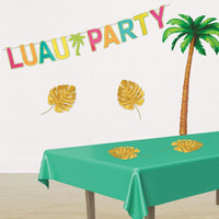 Bulk Fabric Gold Palm Leaves (Case of 24) by Beistle