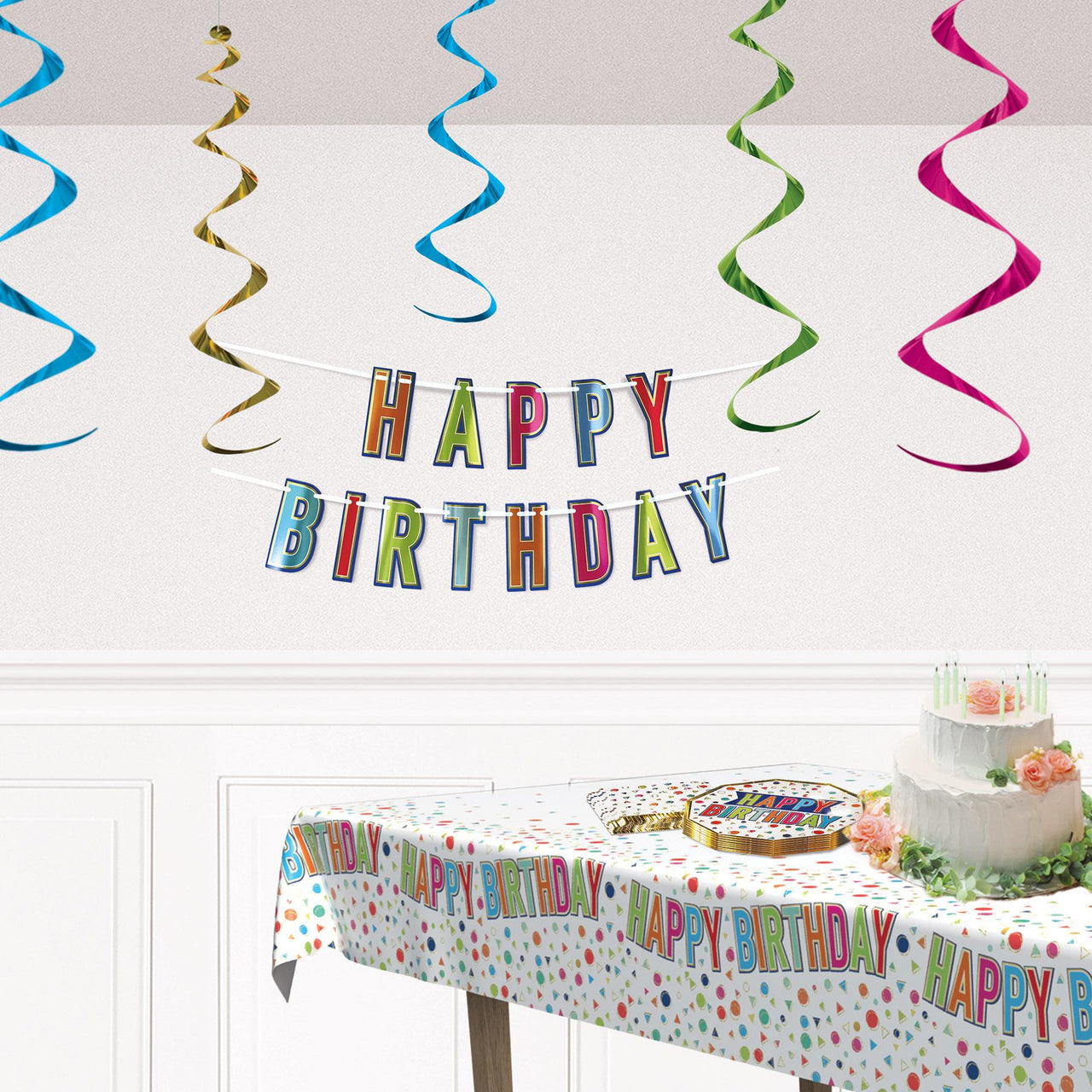 Bulk Foil Happy Birthday Streamer (Case of 12) by Beistle