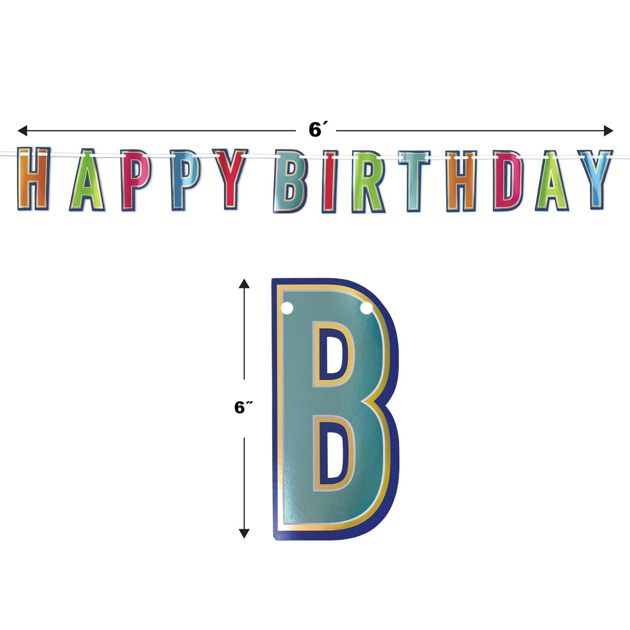 Bulk Foil Happy Birthday Streamer (Case of 12) by Beistle