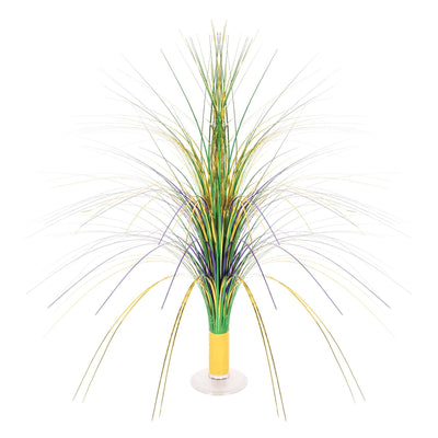 Mardi Gras Metallic Spray Centerpiece - Bulk 6 Pack