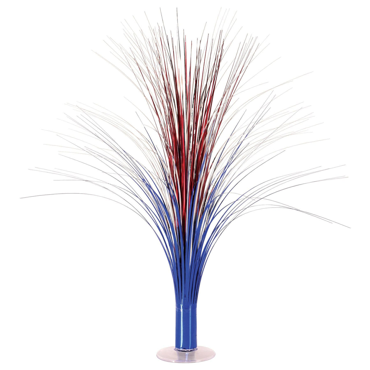 Metallic Spray Centerpiece - red, silver, blue - Bulk 6 Pack