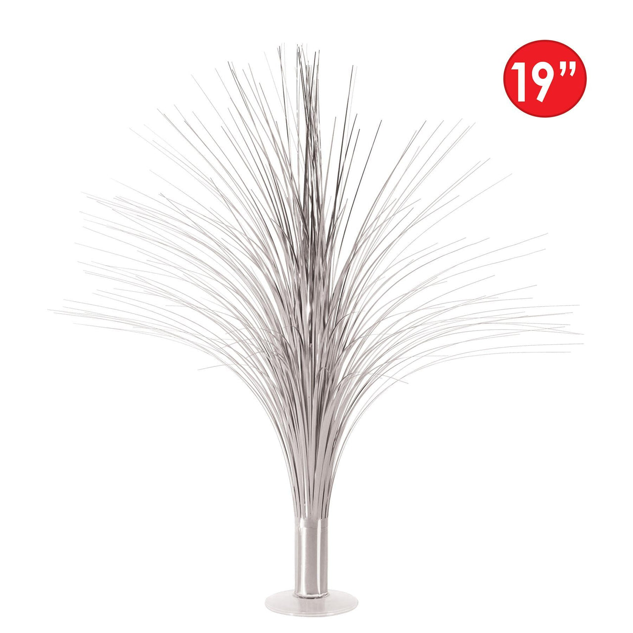 Bulk Metallic Spray Centerpiece - silver (Case of 6) by Beistle