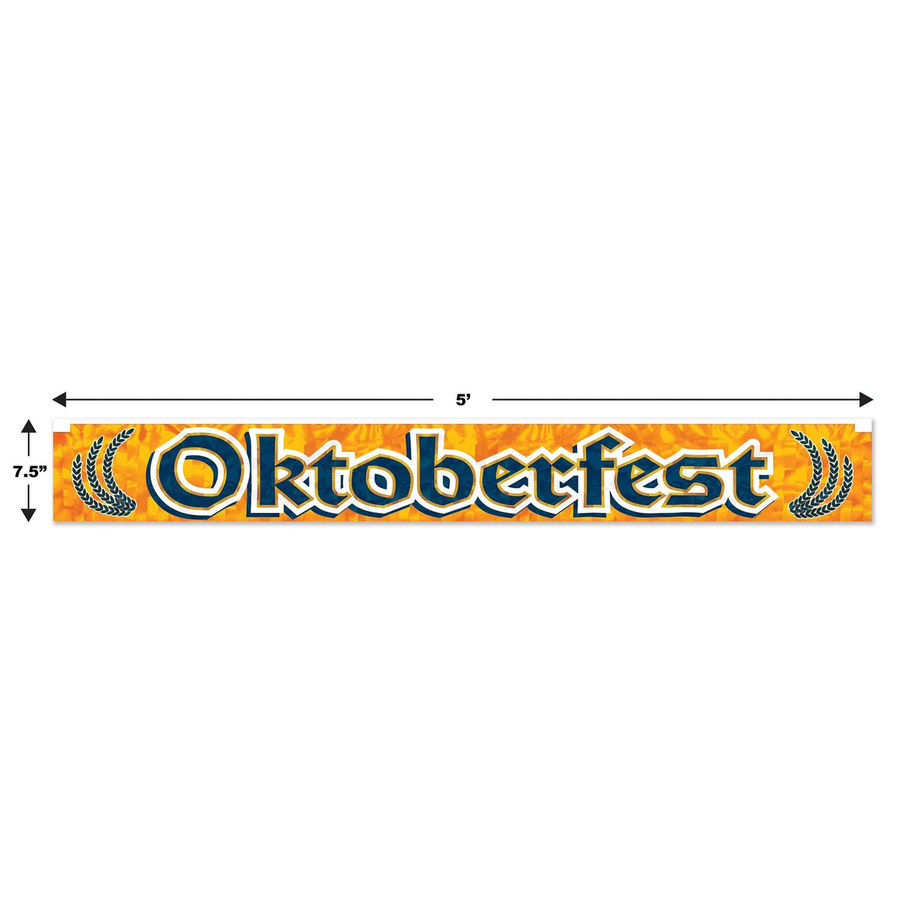 Bulk Metallic Oktoberfest Fringe Banner (Case of 12) by Beistle