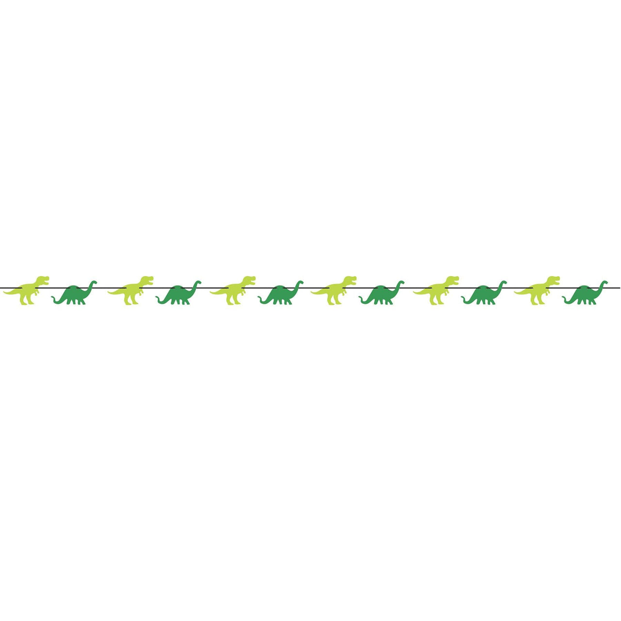Dinosaur Party Streamer - Bulk 12 Pack