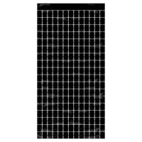 Black Metallic Party Square Curtain - Bulk 6 Pack