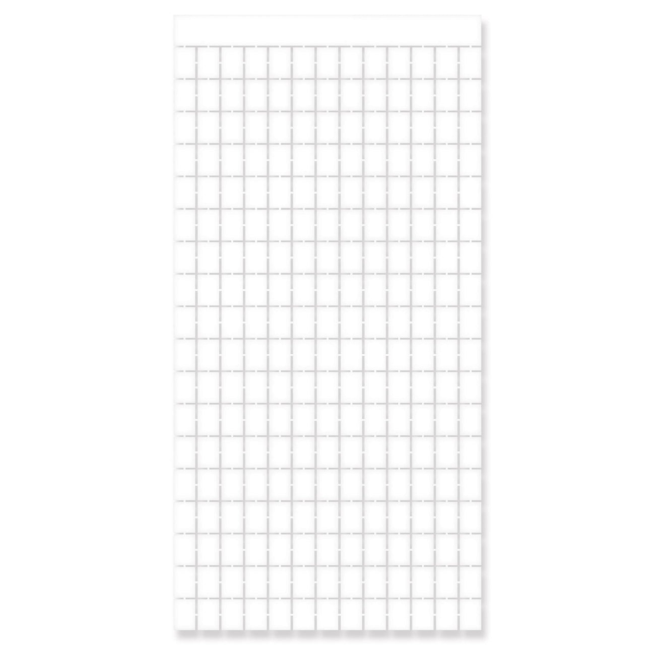 White Metallic Party Square Curtain - Bulk 6 Pack