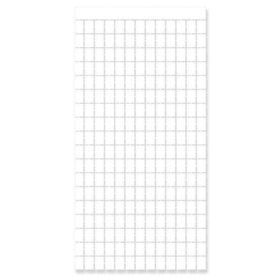 White Metallic Party Square Curtain - Bulk 6 Pack