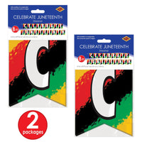 Bulk Celebrate Juneteenth Streamer (Case of 12) by Beistle