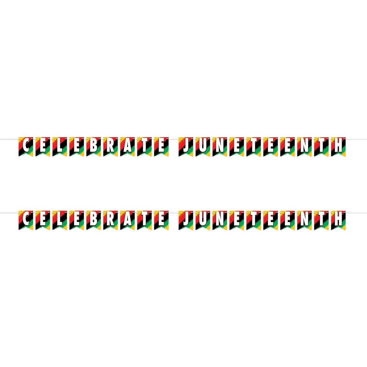 Bulk Celebrate Juneteenth Streamer (Case of 12) by Beistle