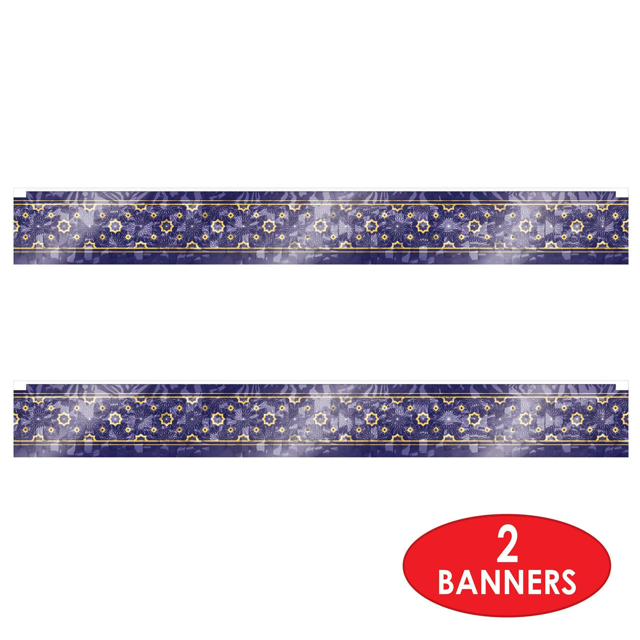 Bulk Metallic Ramadan Fringe Banner (Case of 12) by Beistle