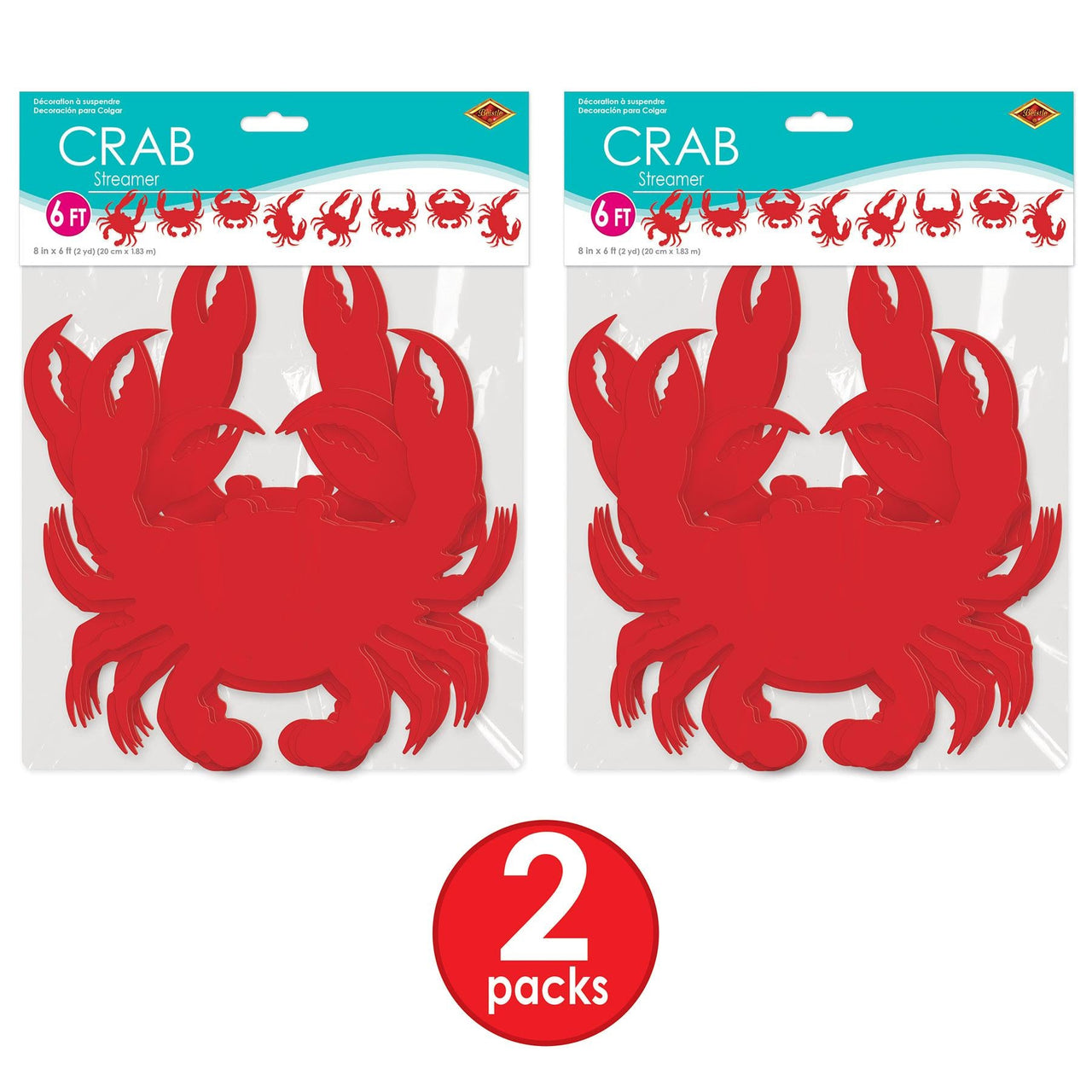 Bulk Crab Streamer (Case of 12) by Beistle