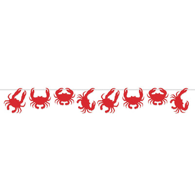 Luau Party Crab Streamer - Bulk 12 Pack