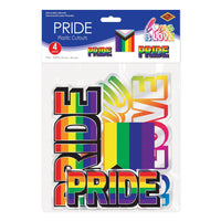 Beistle Plastic Pride Cutouts
