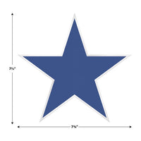 36 Pack Bulk Plastic Star Cutout Decorations