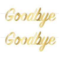 Bulk Foil Goodbye Streamer (12 Pkgs Per Case) by Beistle