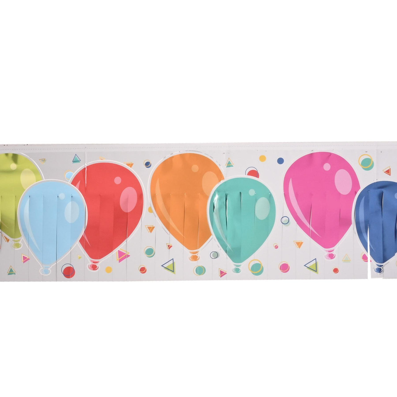 Beistle Metallic Balloons Fringe Banner