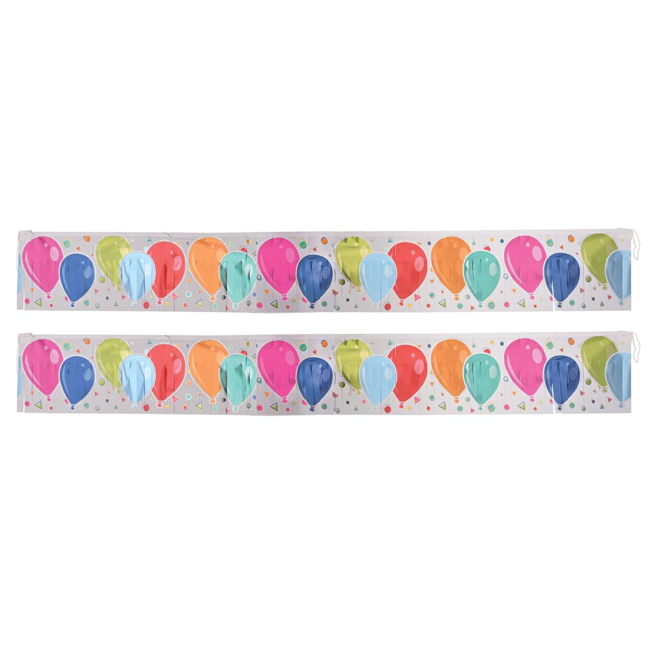 Beistle Metallic Balloons Fringe Banner