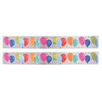 Beistle Metallic Balloons Fringe Banner