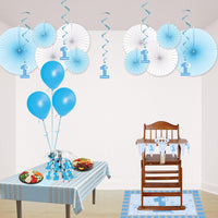 Bulk Plastic 1st Birthday Floor Mat (12 Pkgs Per Case) by Beistle