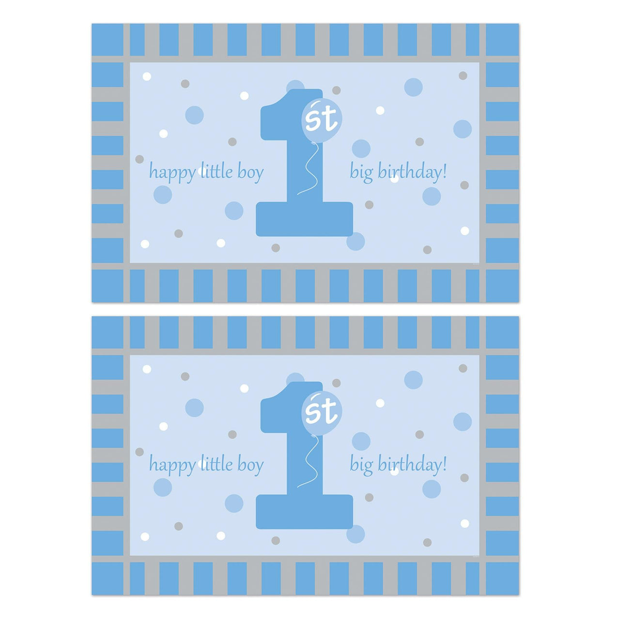 Bulk Plastic 1st Birthday Floor Mat (12 Pkgs Per Case) by Beistle