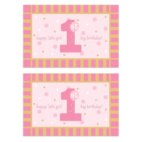 Bulk Plastic 1st Birthday Floor Mat (12 Pkgs Per Case) by Beistle