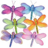 Nylon Dragonfly Party Decoratiom - Bulk/12 Dragonflys