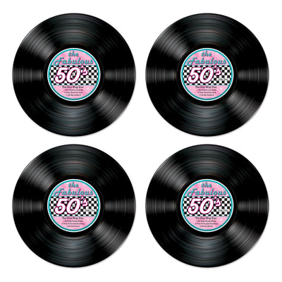Record Party Cutouts - Bulk 48 Pack