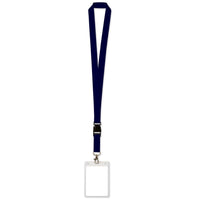 Lanyard with Card Holder - black - Bulk 12 Pack