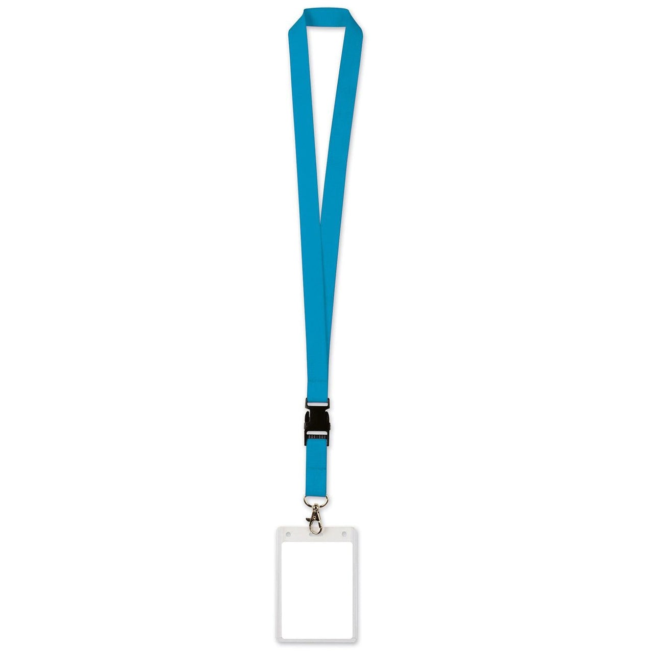Lanyard with Card Holder - blue - Bulk 12 Pack