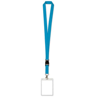 Lanyard with Card Holder - blue - Bulk 12 Pack