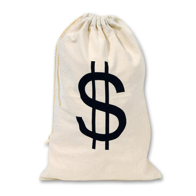 Big $ Bag Party Decoration - Bulk 12 Pack