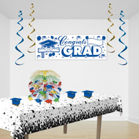 Grad Cap Favor Boxes, blue 