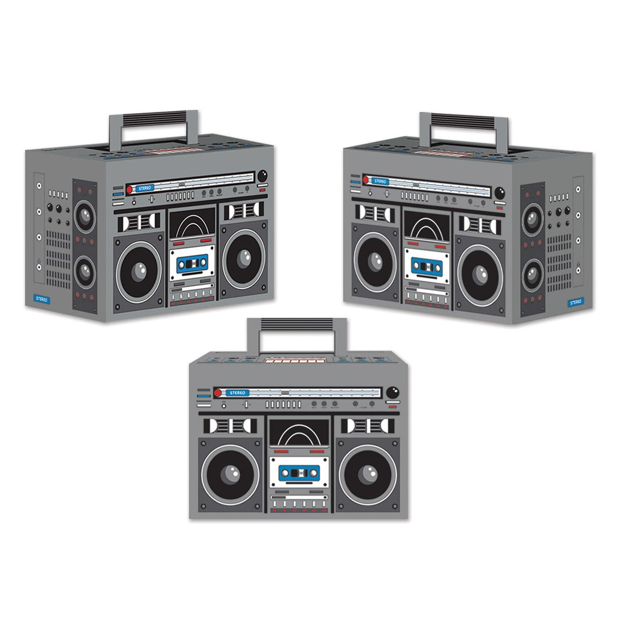 Boom Box Party Favor Boxes - Bulk 36 Pack
