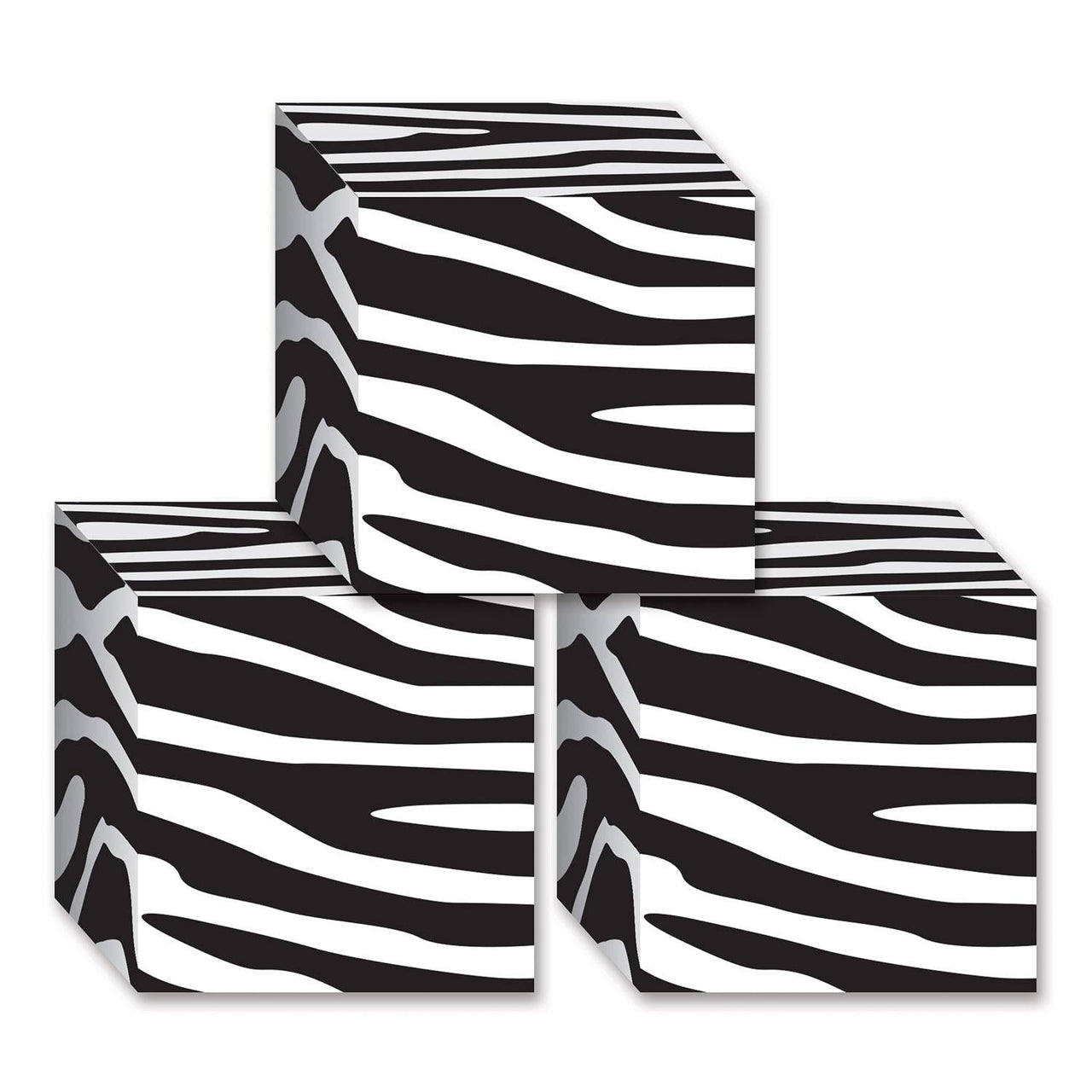 Zebra Print Party Favor Boxes - Bulk 36 Pack