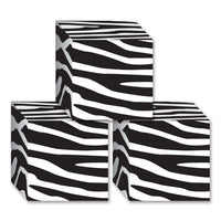 Zebra Print Party Favor Boxes - Bulk 36 Pack