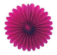 Mini Tissue Party Fans cerise - Bulk/72 Fans