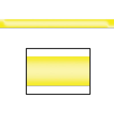 Gleam 'N Party Streamer - yellow - plastic - Bulk 12 Pack