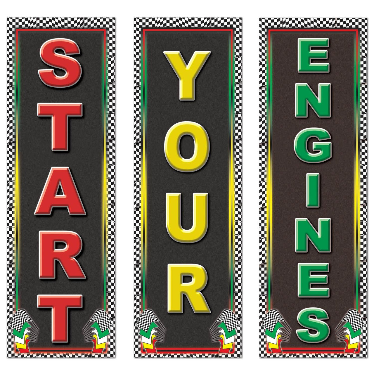 Racing Party Cutouts - Bulk 36 Pack