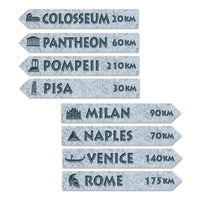 Italian Street Party Sign Cutouts - Bulk 48 Pack