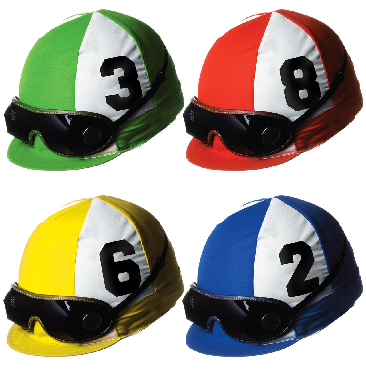 Jockey Helmet Party Cutouts - Bulk 48 Pack