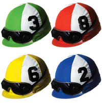 Jockey Helmet Party Cutouts - Bulk 48 Pack