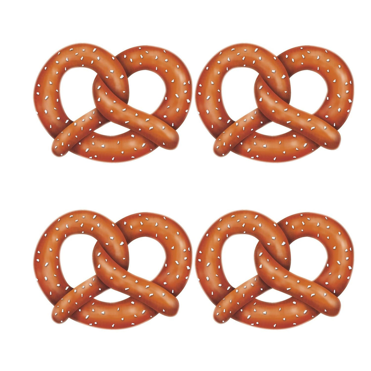 Oktoberfest Pretzel Cutout Decorations - Bulk 48 Pack