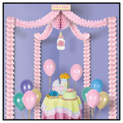 It's A Girl! Party Canopy - Bulk 6 Pack